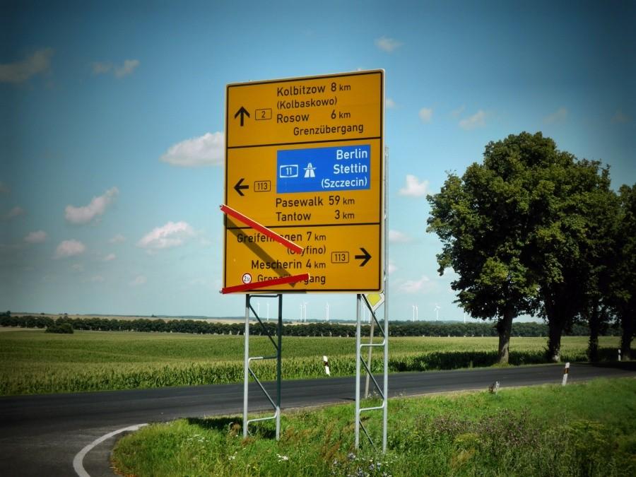 Do Mescherin 4 kilometry ale most na Odrze nadal w remoncie.