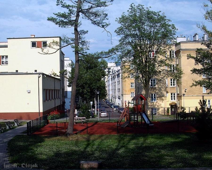 Widok na ulicę Grottgera