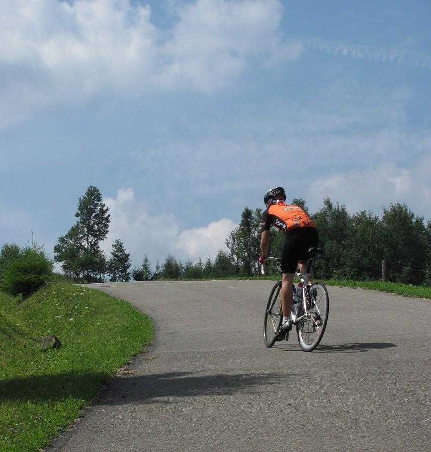 początek ścianki nad Banicę - na razie przyjemne 11%