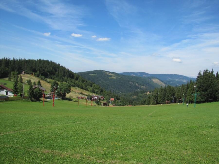Widoki z góry . Zaraz zjazd do Szczyrku