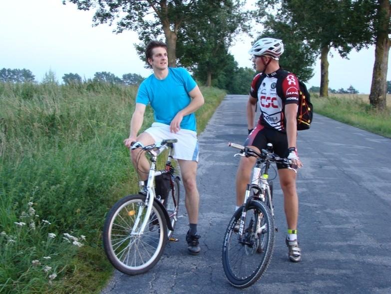 Kilka km drogę umilał nam kolega Seweryn - dzięki men!