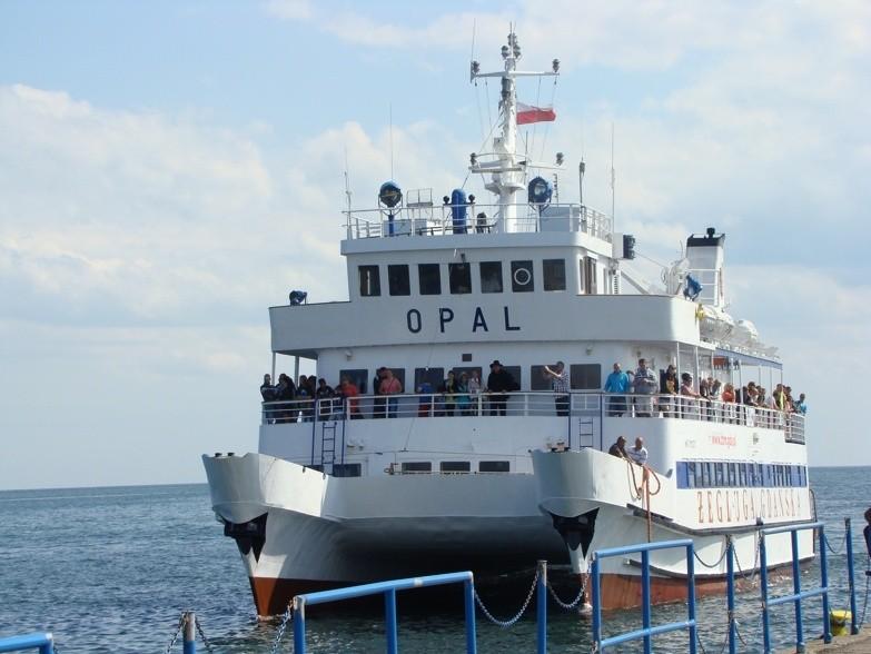 Tym promem przypłynęliśmy i zaraz odpłyniemy z Helu