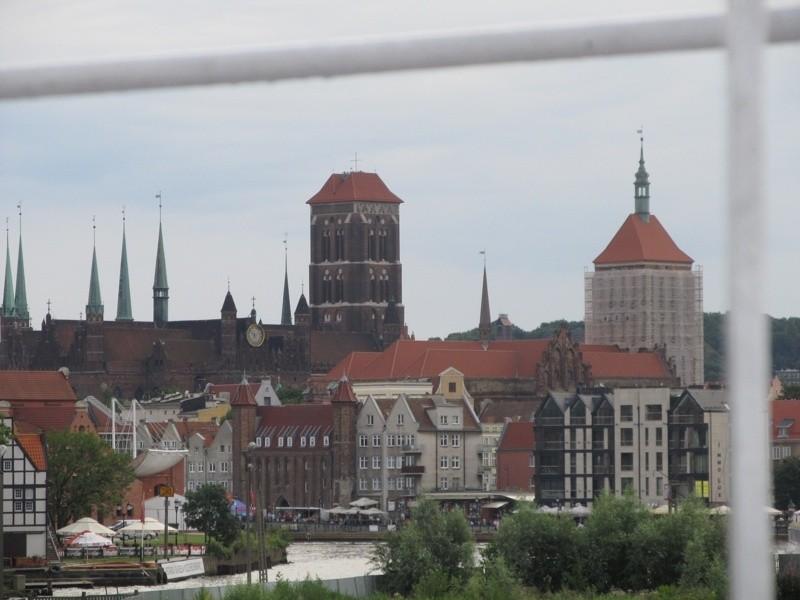 Gdańska starówka widziana z promu
