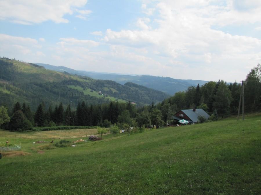 Widoki z Kamiennego - szczyt liczący 790 m n.p.m.
