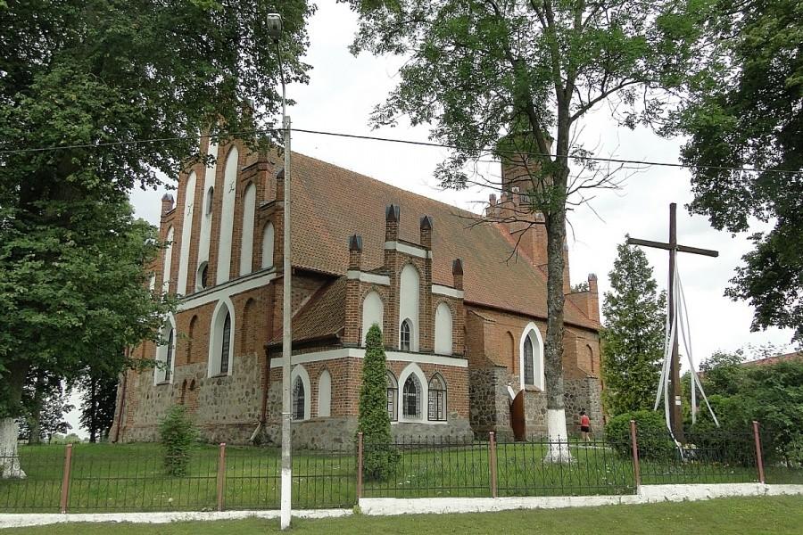 Typowy mazurski kościół