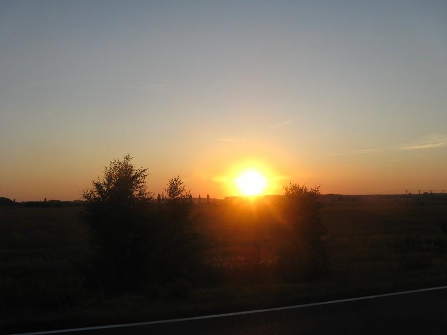 Piękny zachód