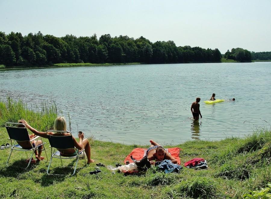 Plaża i kąpanko.