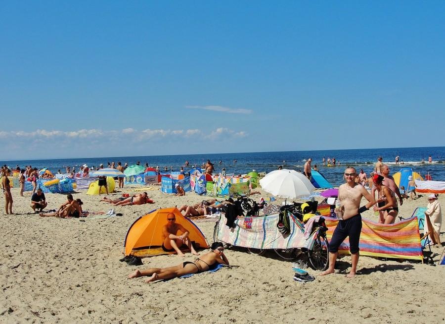 Miejsce naszego plażowania.