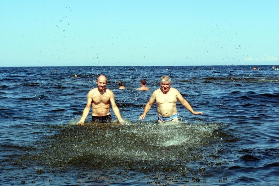 Kąpiel w ciepłym Bałtyku