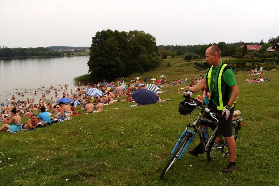 Plaża nad Jeziorem Godziszewskim w Siwiałce