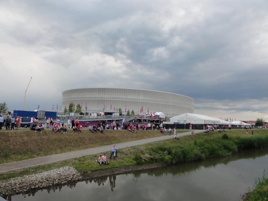 wrocławski stadion przed meczem EURO