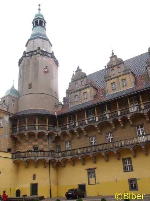 Oleśnicki zamek - dziedziniec