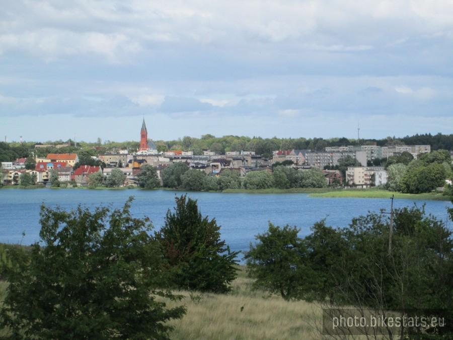 Widok na Kartuzy i Jezioro Karczemne z Ławki Asesora