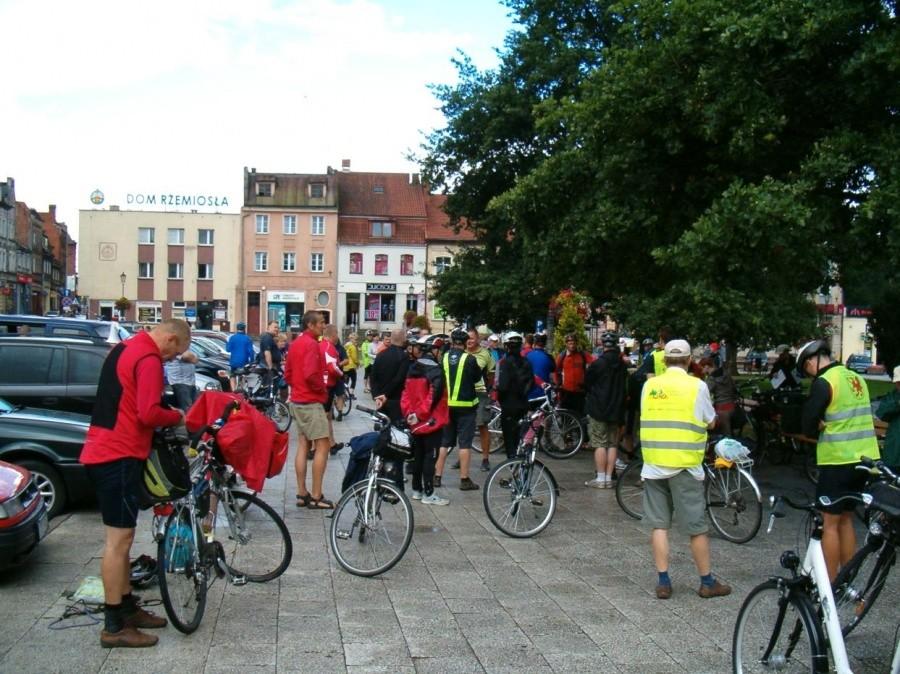 15 Rajd Kociewsko-Borowiacki - Zbiórka rowerzystów w centrum Starogardu Gdańskiego