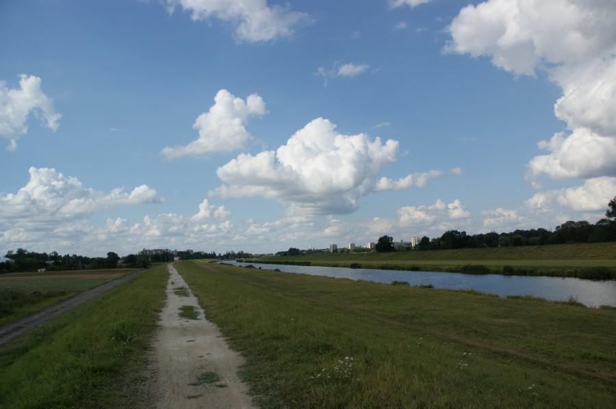Po wałach Odry w Opolu