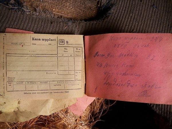 Książeczka oszczędnościowa(?) z 1956 roku