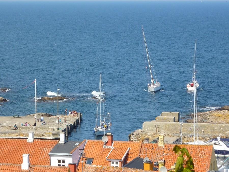 Wejście do portu w Gudhjem