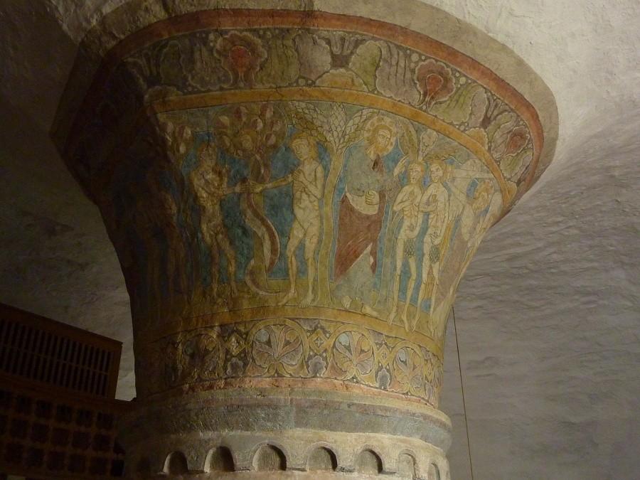 Najstarsze na wyspie malowidła naścienne (ok. 1250 r.). Nylars.