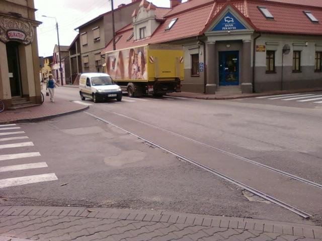 Pozostałość linii tramwajowej