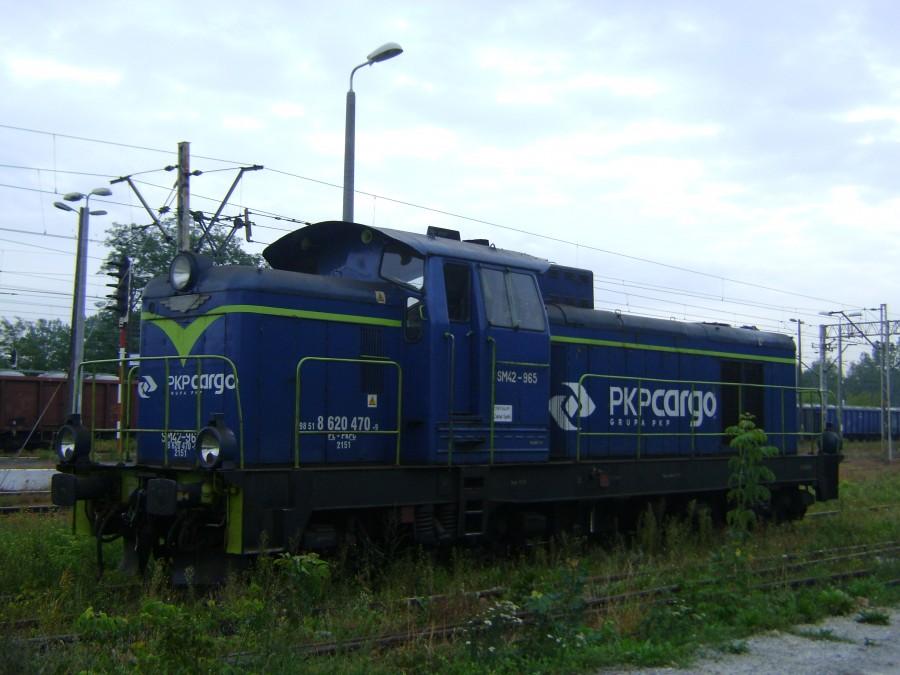 SM42-965 na stacji Tomaszów Maz