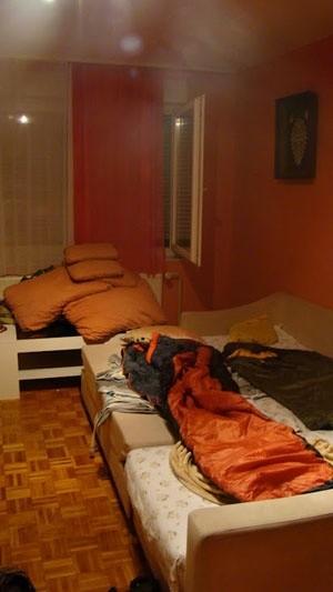 Pierwszy od trzech tygodni nocleg w łóżku