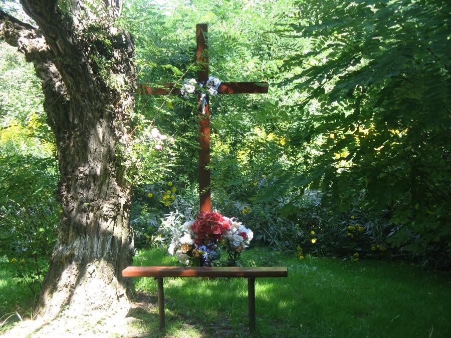 Krzyż w lesie