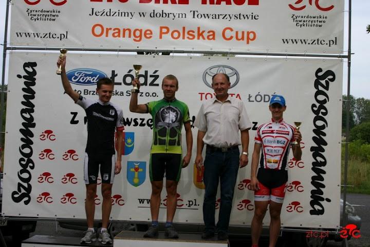 Pudło wyścigu ŻTC SP Masters Nowy Kawęczyn 2012 kategorii M30