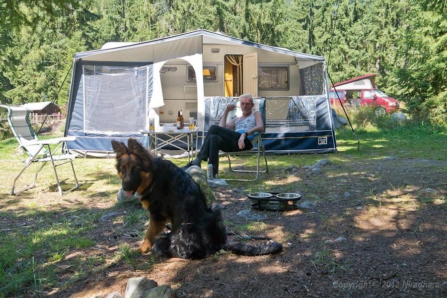 uczę się, jak należy się zachowywać na campingu