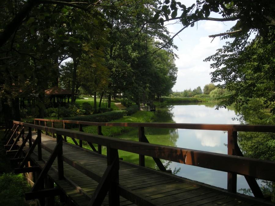 Czarny Las - park przy pałacyku.