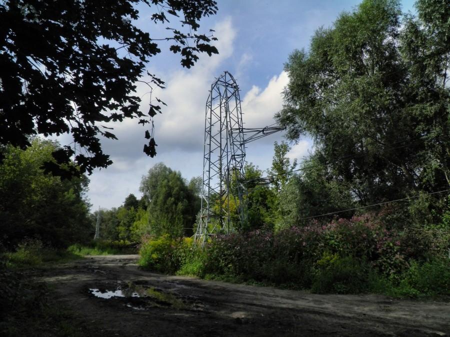 Na zdjęciu skutek wczorajszej burzy - uszkodzona linia wysokiego napięcie tuż przy wybiegu dla psów z ul. Arkońskiej.