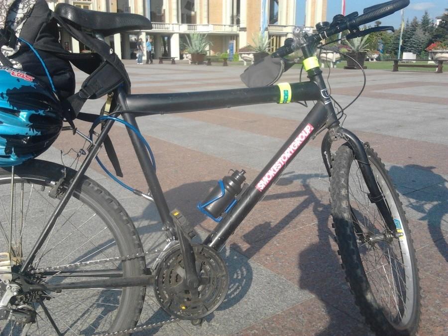 Mój rowerek w Licheniu ;]