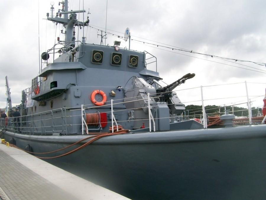 ... i ORP Gopło w porcie usteckim