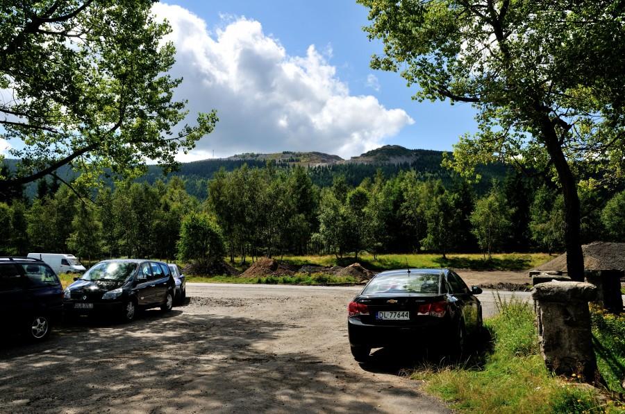 Widok na kopalnię kwarcu w Górach Izerskich