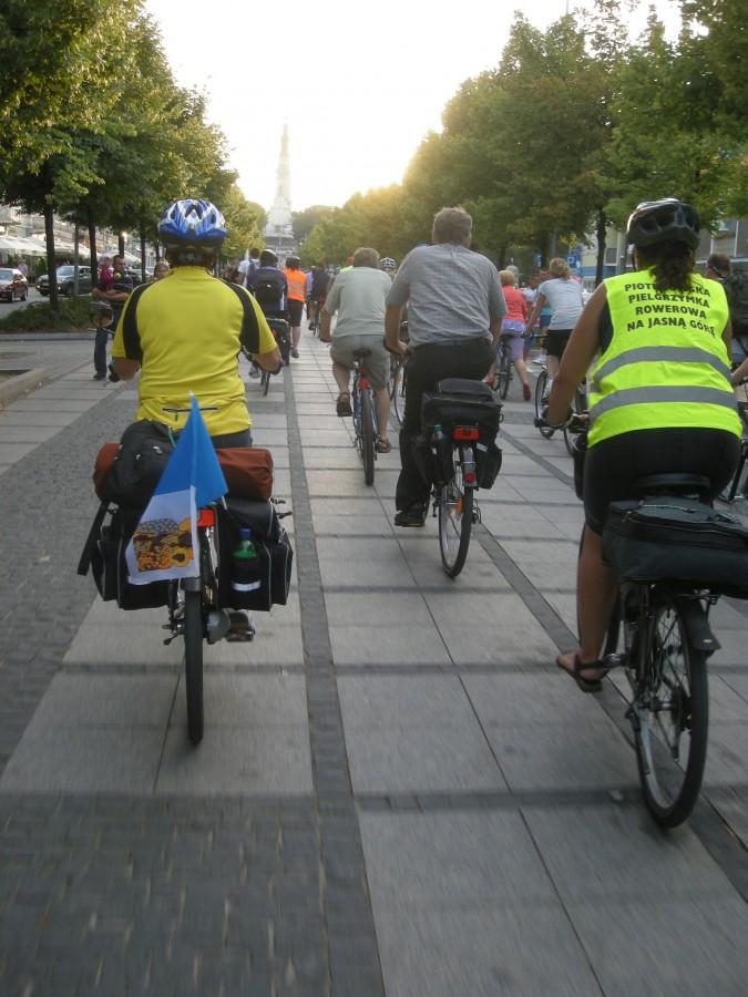 VII Piotrkowska Pielgrzymka Rowerowa na Jasną Górę - wyczekiwany moment