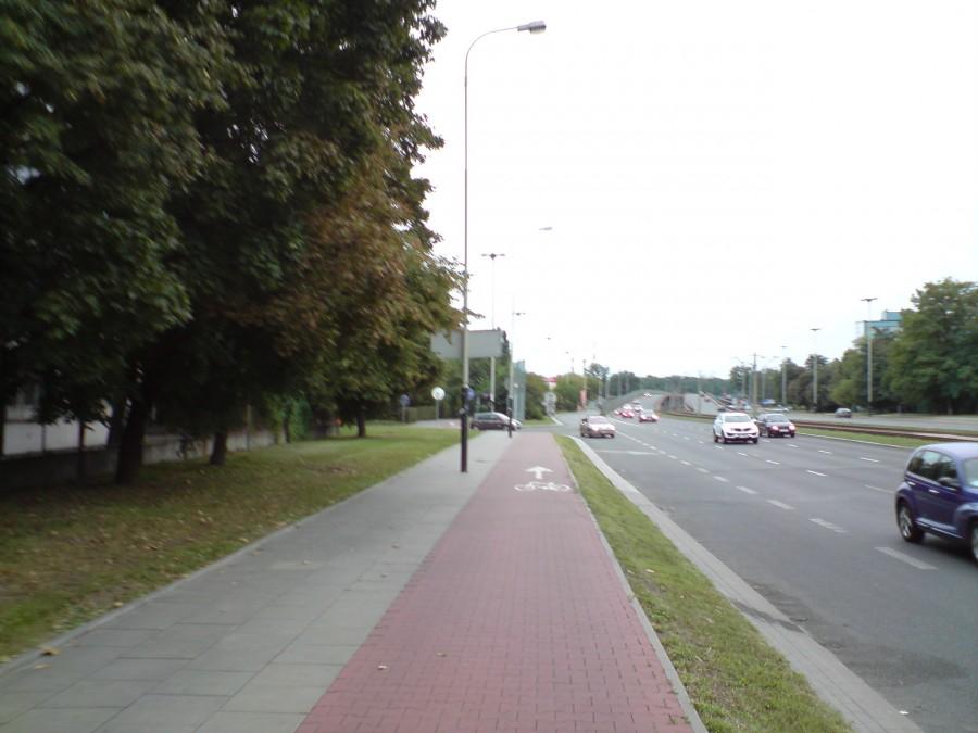 Łódź Włókniarz - widok na estakadę