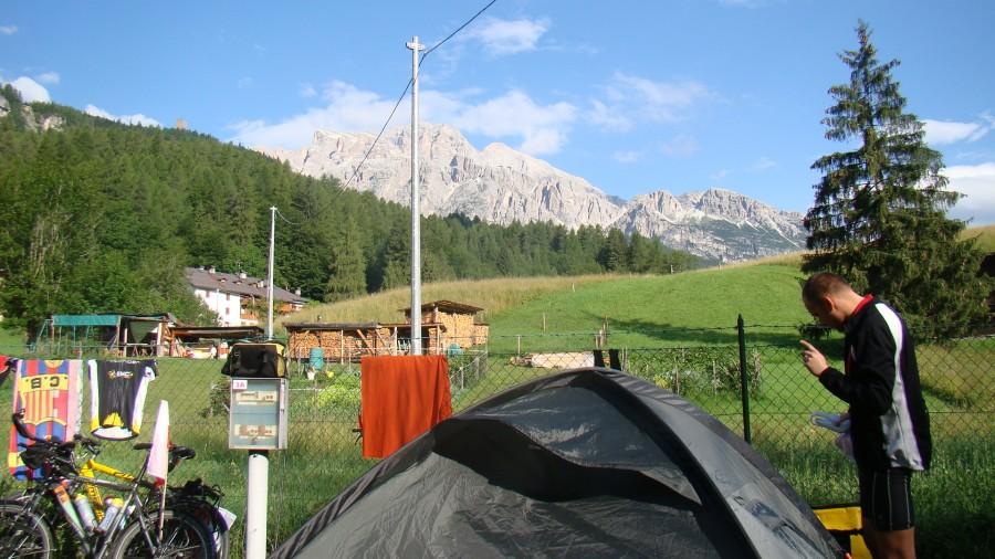 Widok z campingu
