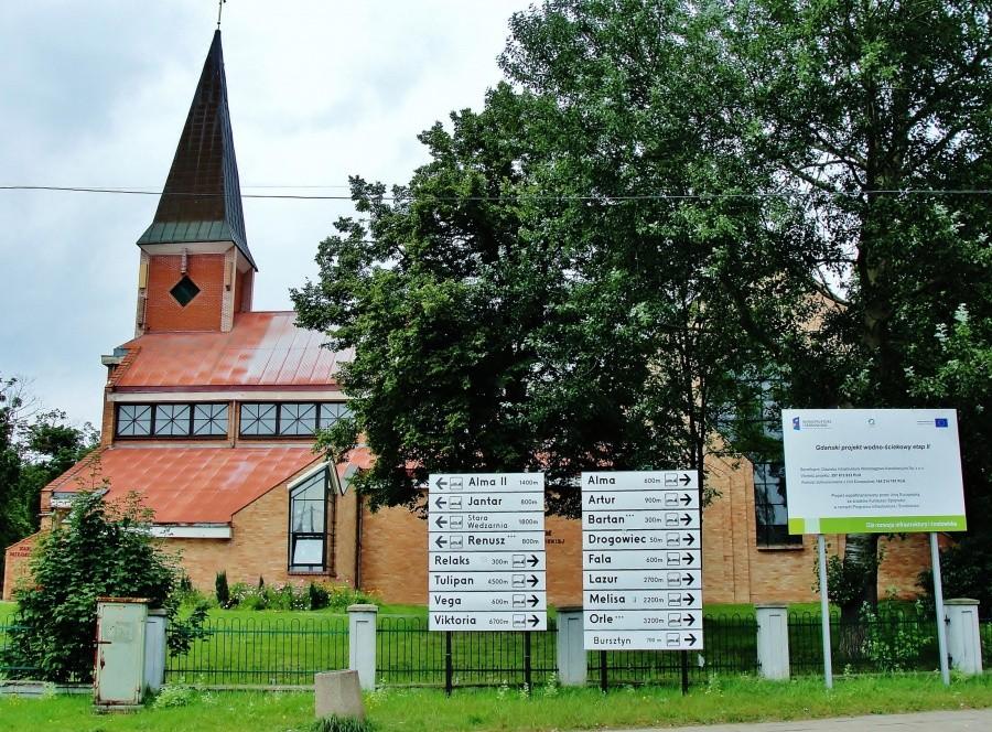 Kościół w Sobieszewie.