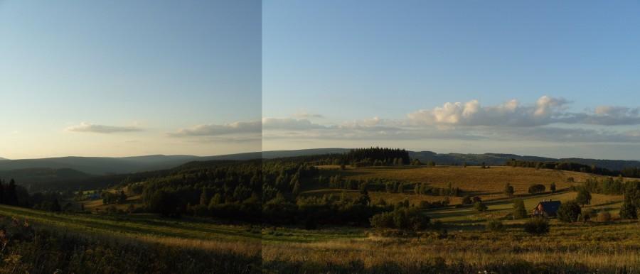 Jeszcze jedna panorama w stronę Młotów.