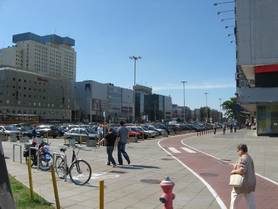 Droga rowerowa w centrum Łodzi