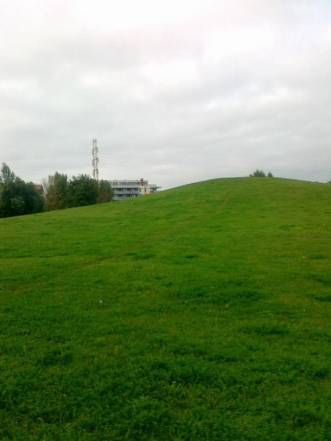 Góra w parku na Jelonkach