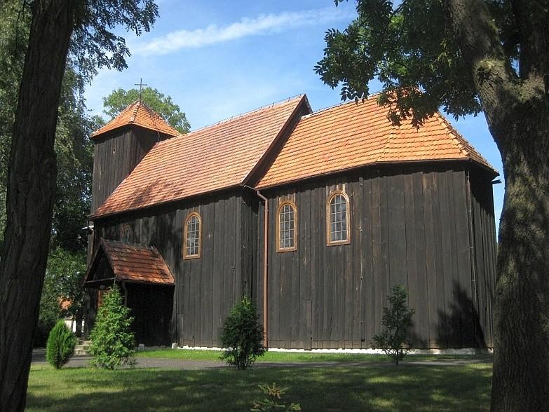 Jabłkowo - Drewniany kościół z 1754 roku
