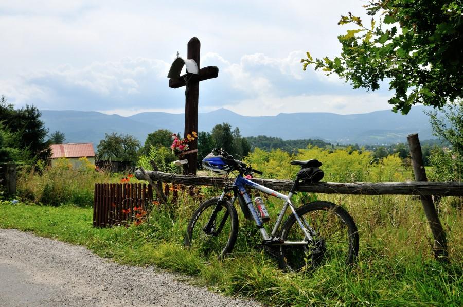 Panorama przed Kowarami - znów Śnieżka przyciąga wzrok