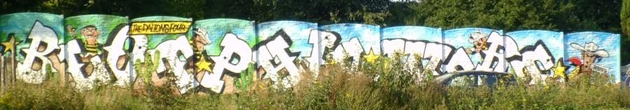 Graffiti w pobliżu M1 w Czeladzi