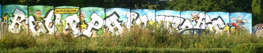 Graffiti w okolicach M1 w Czeladzi