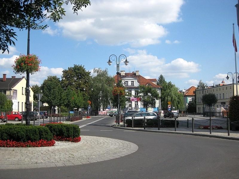 Września - rondo w centrum miasta