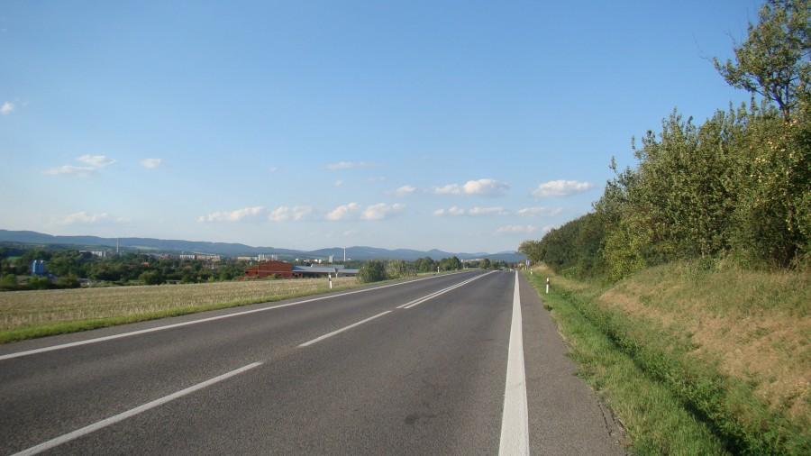 W tle pagórki, z którymi zmierzymy się następnego dnia