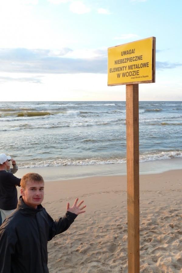 ...a tabliczkę dostrzegł dopiero po fakcie :D