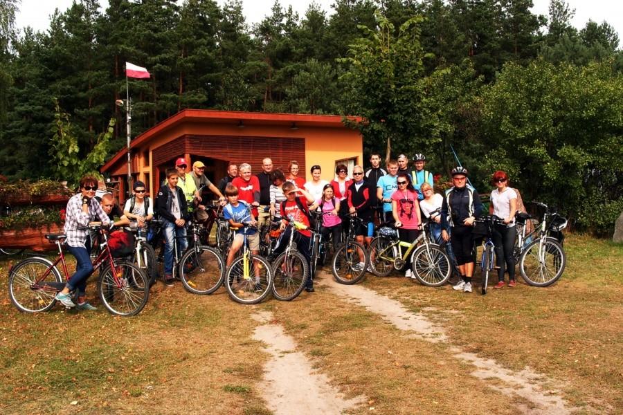 Wspólne zdjęcie z rowerzystami ze Sztumu