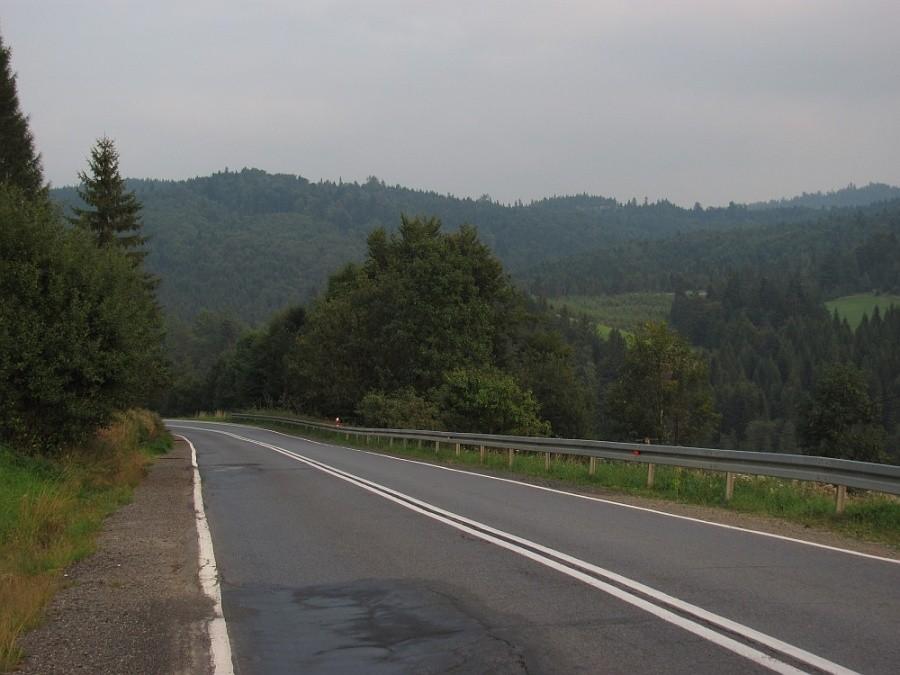 z Przysłopu na podjazd widok