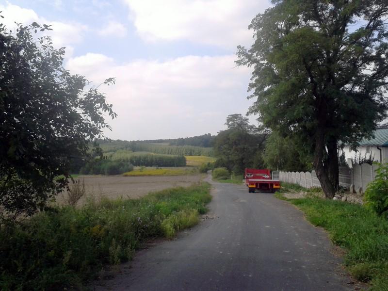 Największy podjazd w czasie wycieczki.